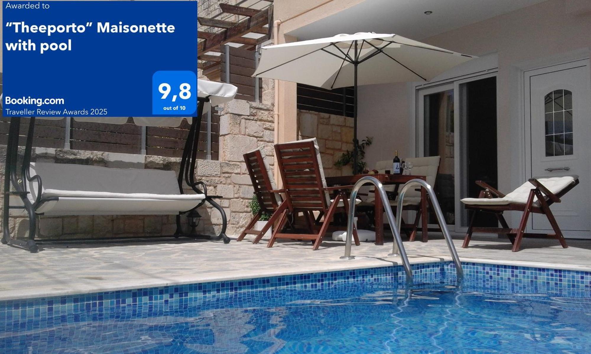 “Theeporto” Maisonette With Pool غوفي المظهر الخارجي الصورة